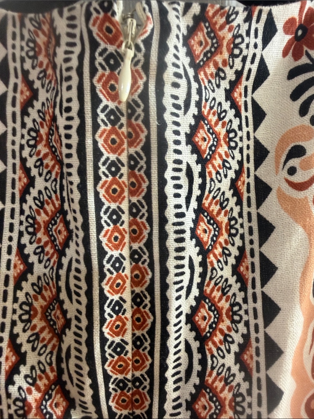 Avec Les Filles Beige and Black Floral Print Mini Dress - Picture 10 of 11